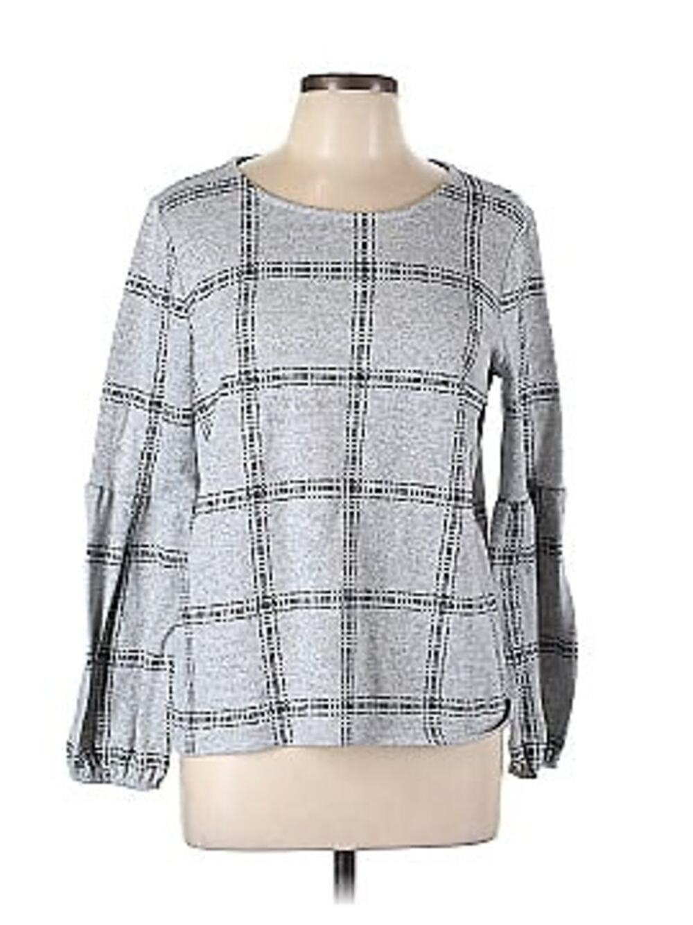 Gray Isela Pullover Sweater Shirt Medium